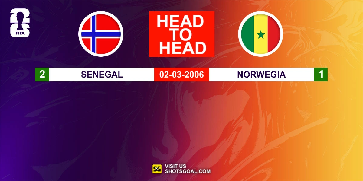 Head to Head Norwegia vs. Senegal