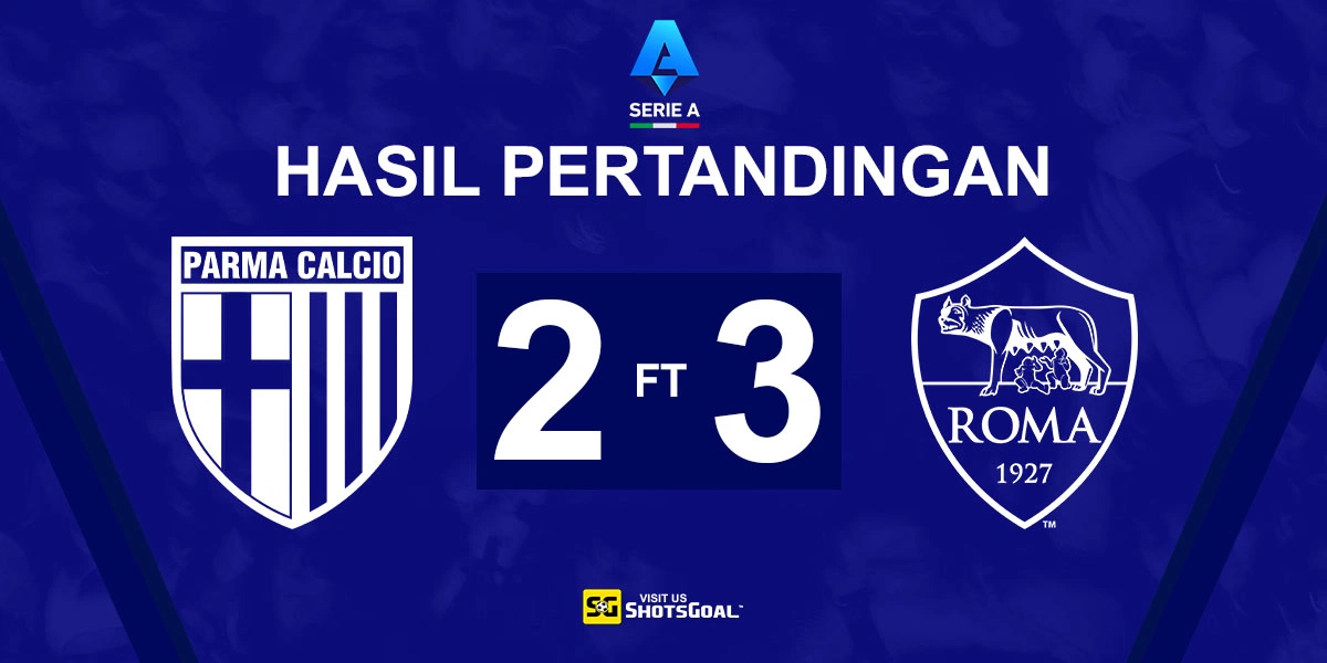 Parma 2-3 AS Roma - Penalti Malen Berikan Kemenangan Dramatis bagi AS Roma