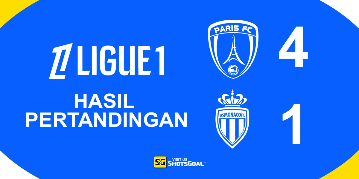 Paris FC 4-1 AS Monaco - Paris FC Mulai Jauhi Zona Degradasi