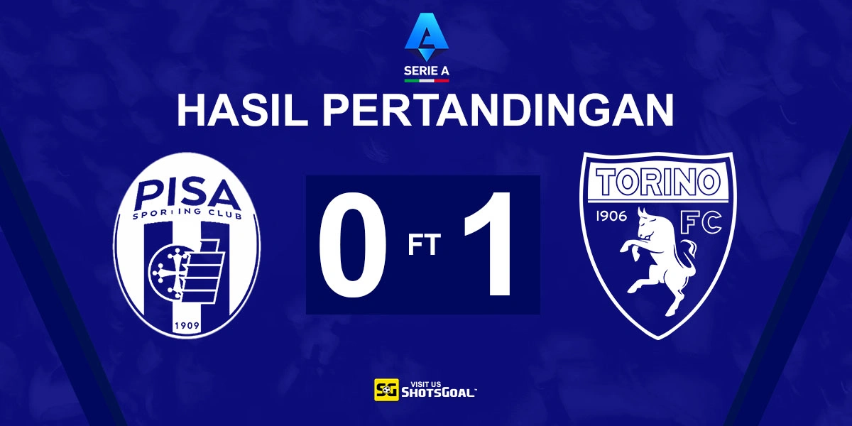 Pisa 0-1 Torino - Pisa Semakin Dekat dengan Degradasi