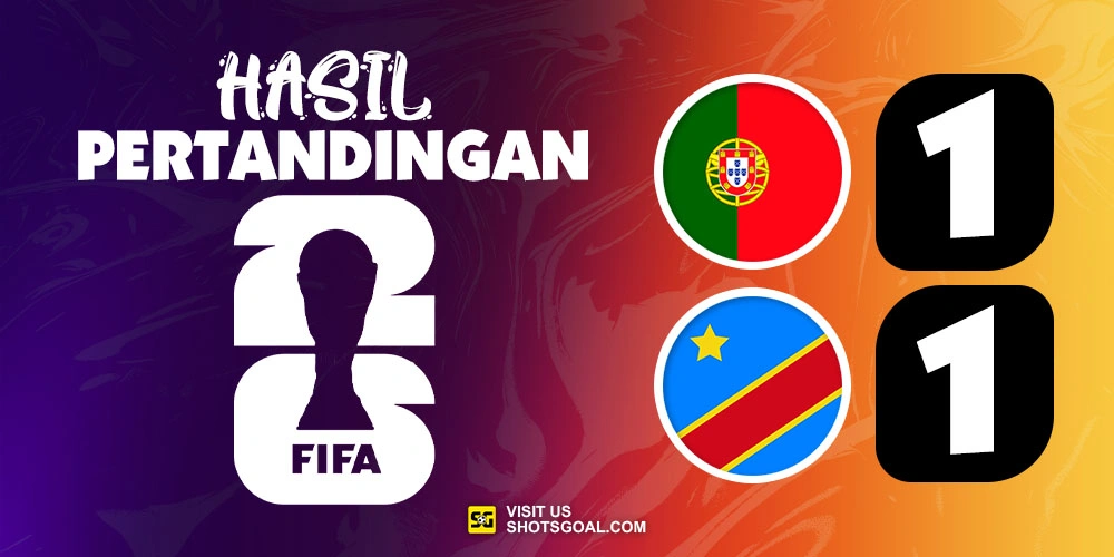 Portugal 1-1 RD Kongo - Poin Bersejarah untuk RD Kongo