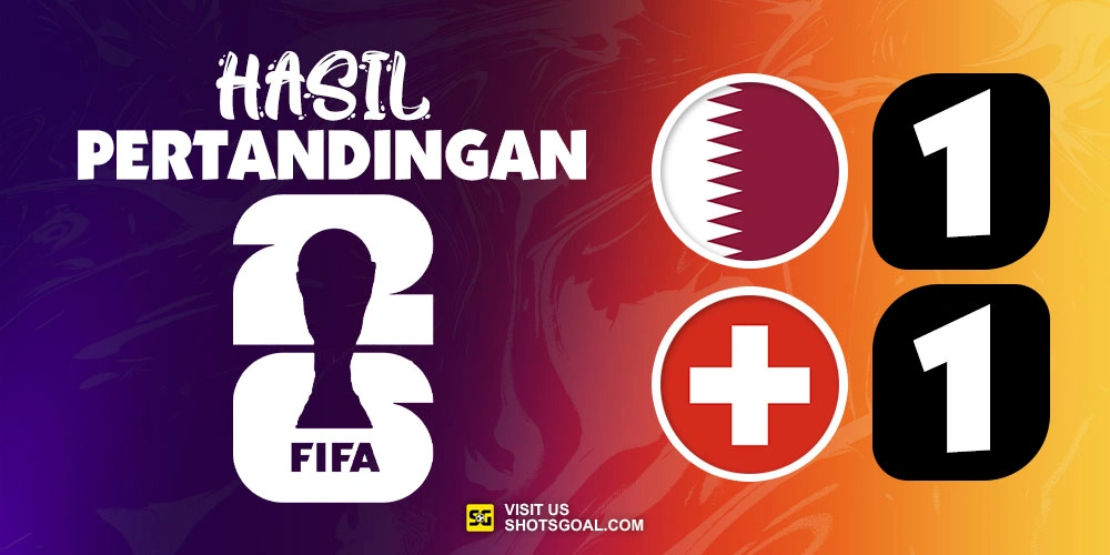 Qatar 1-1 Swiss - Qatar Raih Poin Pertama Mereka dalam Sejarah Piala Dunia