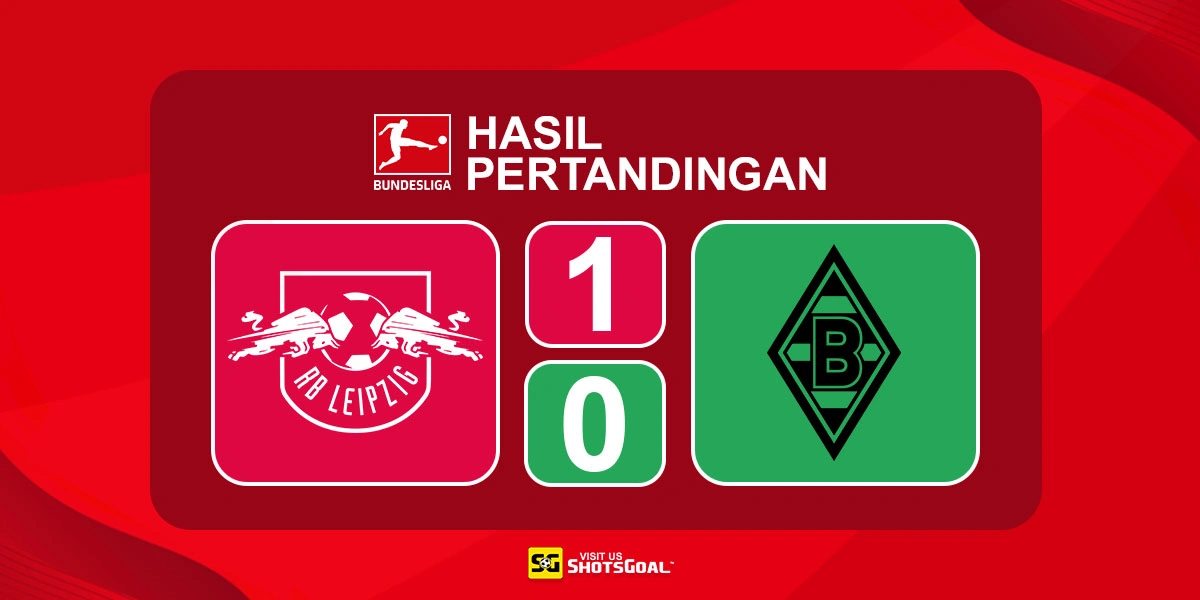 RB Leipzig 1-0 Borussia Monchengladbach - Gol Tunggal Diomande Cukup untuk RB Leipzig