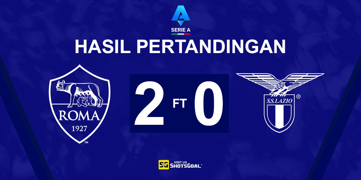 AS Roma 2-0 Lazio - Mancini Menangkan Derbi Ibu Kota untuk AS Roma