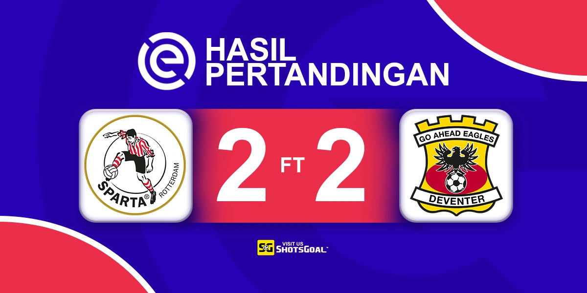 Sparta Rotterdam 2-2 Go Ahead Eagles - Drama Empat Gol Berakhir Tanpa Pemenang