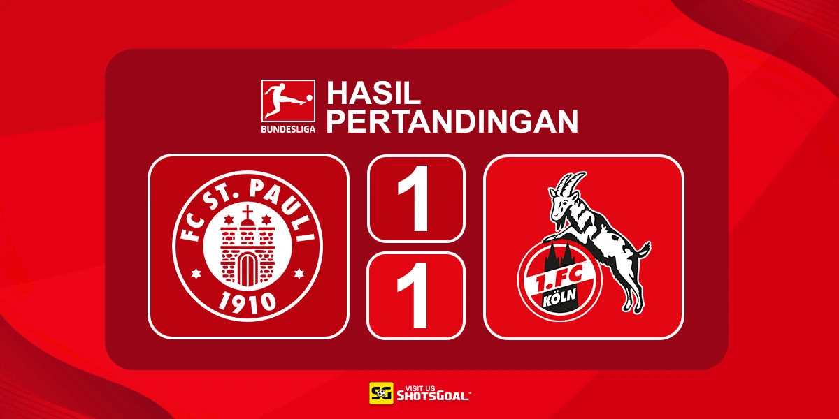 St. Pauli 1-1 Koln - St. Pauli Gagal Raih Kemenangan Penting