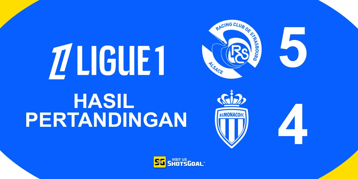 Strasbourg 5-4 AS Monaco - Strasbourg Raih Kemenangan Comeback