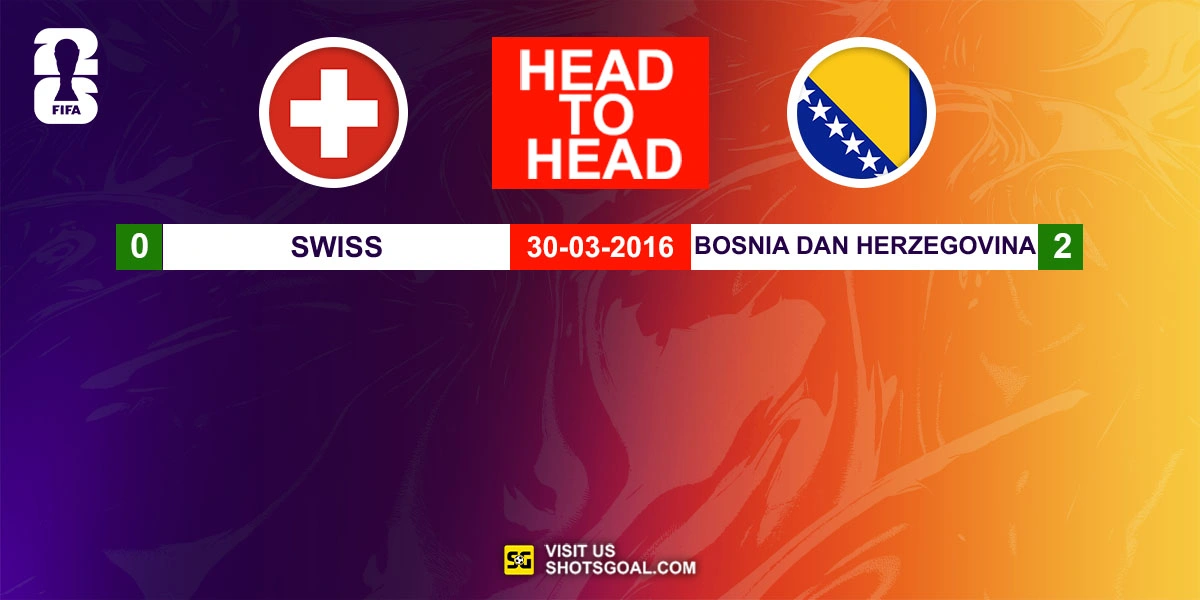 Head to Head Swiss vs. Bosnia dan Herzegovina