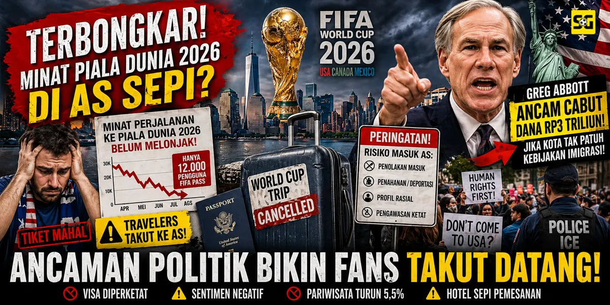 Terbongkar! Minat Piala Dunia 2026 di AS Sepi? Ancaman Politik Bikin Fans Takut Datang!