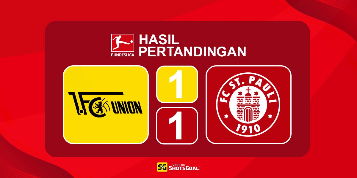 Union Berlin 1-1 St. Pauli - Laga Panas Berakhir Imbang