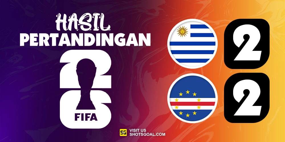 Uruguay 2-2 Cabo Verde - Cabo Verde Raih Hasil Mengejutkan Lagi
