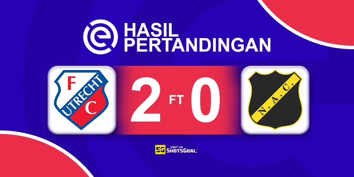 Utrecht 2-0 NAC Breda - Utrecht Manfaatkan Kartu Merah untuk Bungkam NAC Breda