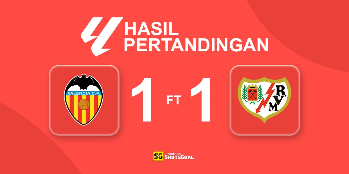 Valencia 1-1 Rayo Vallecano - Satu Poin Penting bagi Kedua Klub