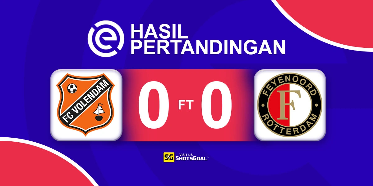 Volendam 0-0 Feyenoord - Gagal Menang Lawan Volendam, Feyenoord Membuat PSV Menjadi Juara