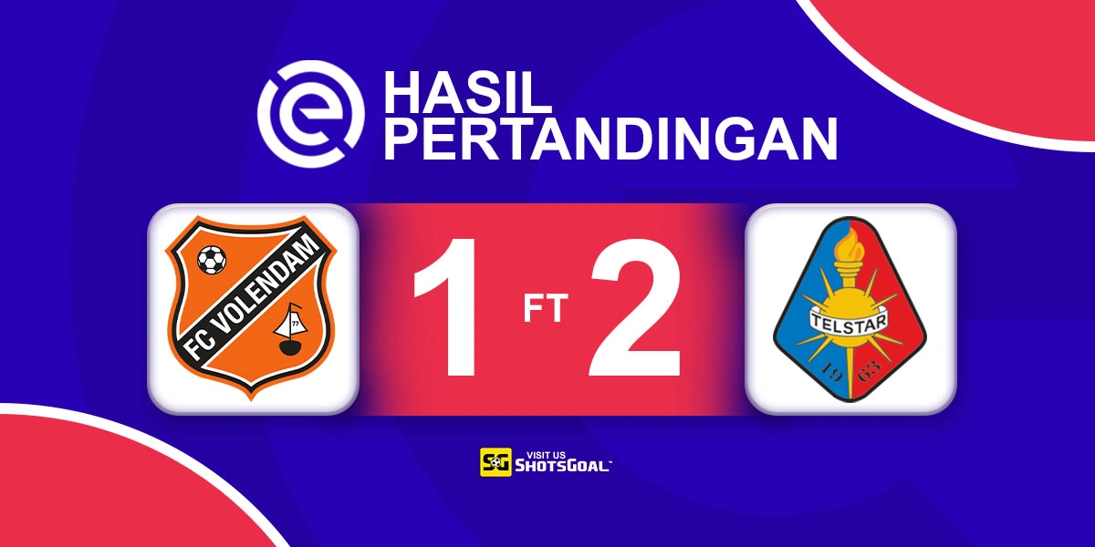 Volendam 1-2 Telstar - Telstar Tundukkan Volendam Lewat Penalti Dramatis di Menit Akhir