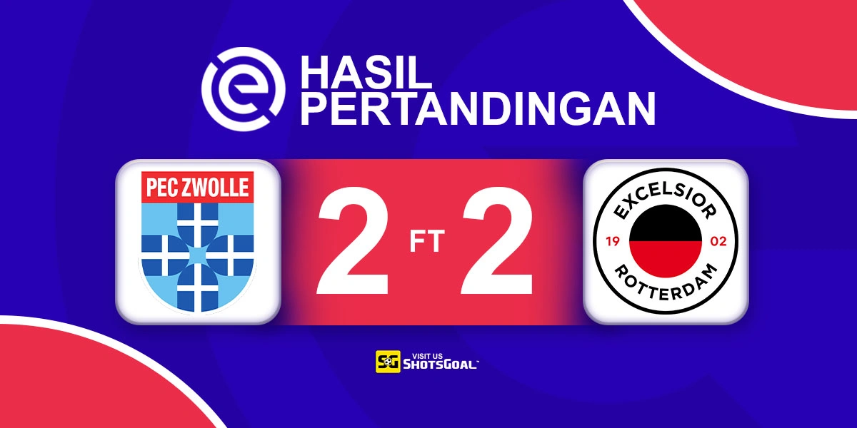 Zwolle 2-2 Excelsior - Drama Empat Gol Berakhir Tanpa Pemenang