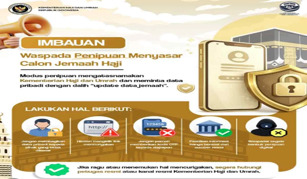 Penipu Serang Data Haji, Kemenhaj Ingatkan Semua Jemaah Waspada!