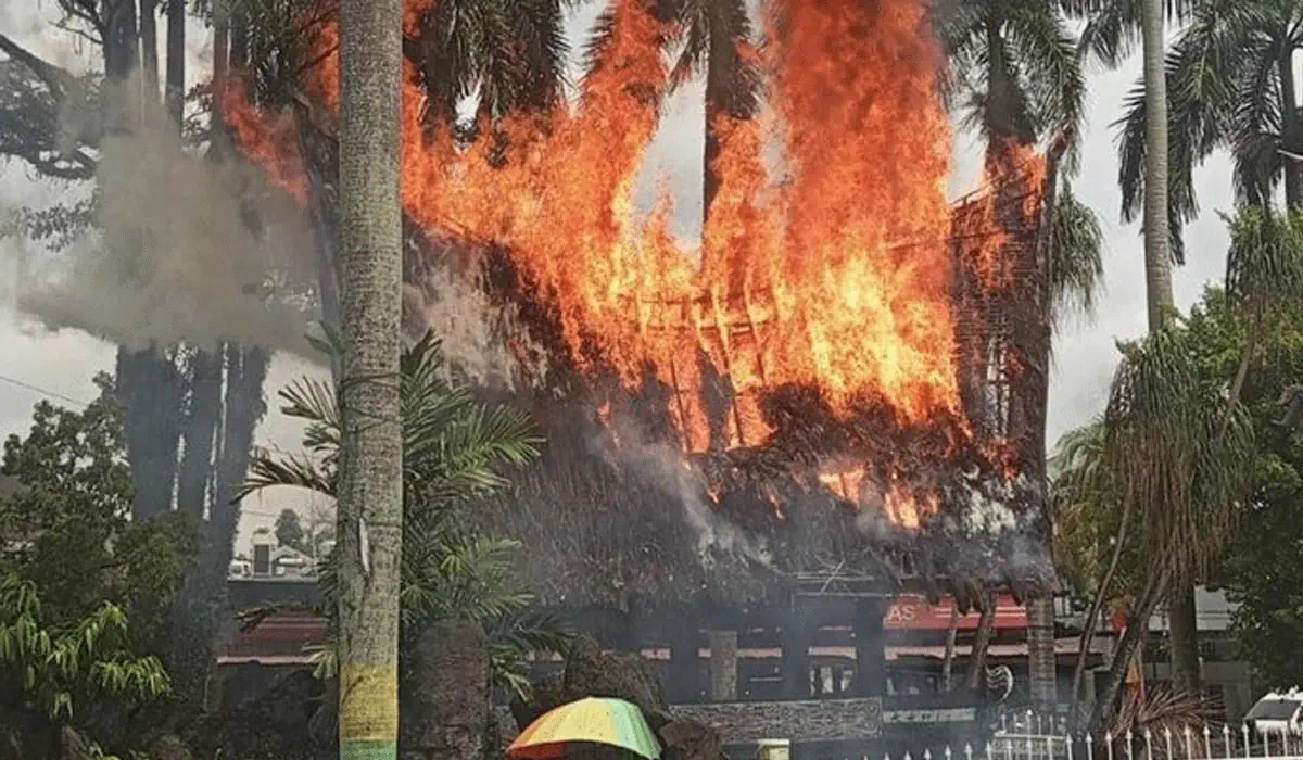 Bocah Picu Kebakaran Rumah Adat di Medan Sempat Coba Padamkan Api