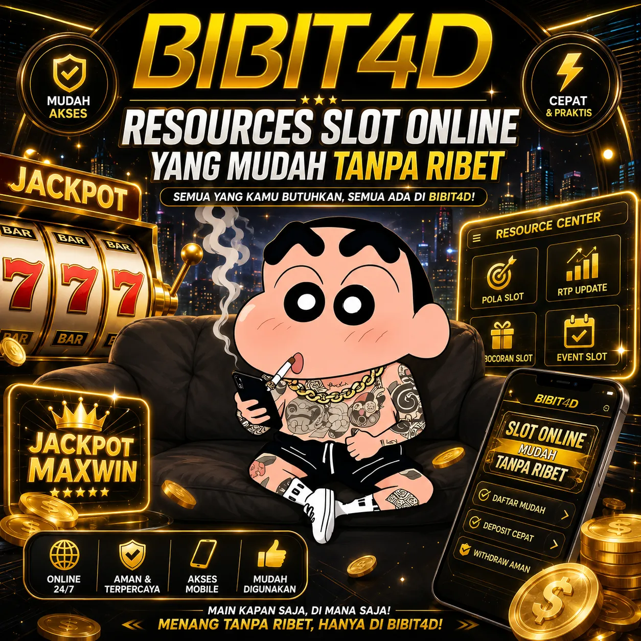 BIBIT4D 🌐 Resources Slot Online yang Mudah Tanpa Ribet