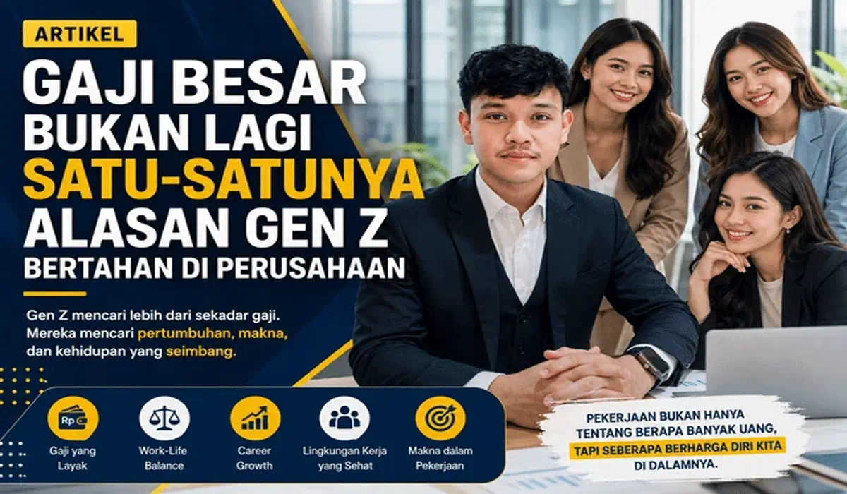 Gen Z Tak Lagi Mengejar Gaji Besar? Ini Faktor yang Bikin Mereka Bertahan