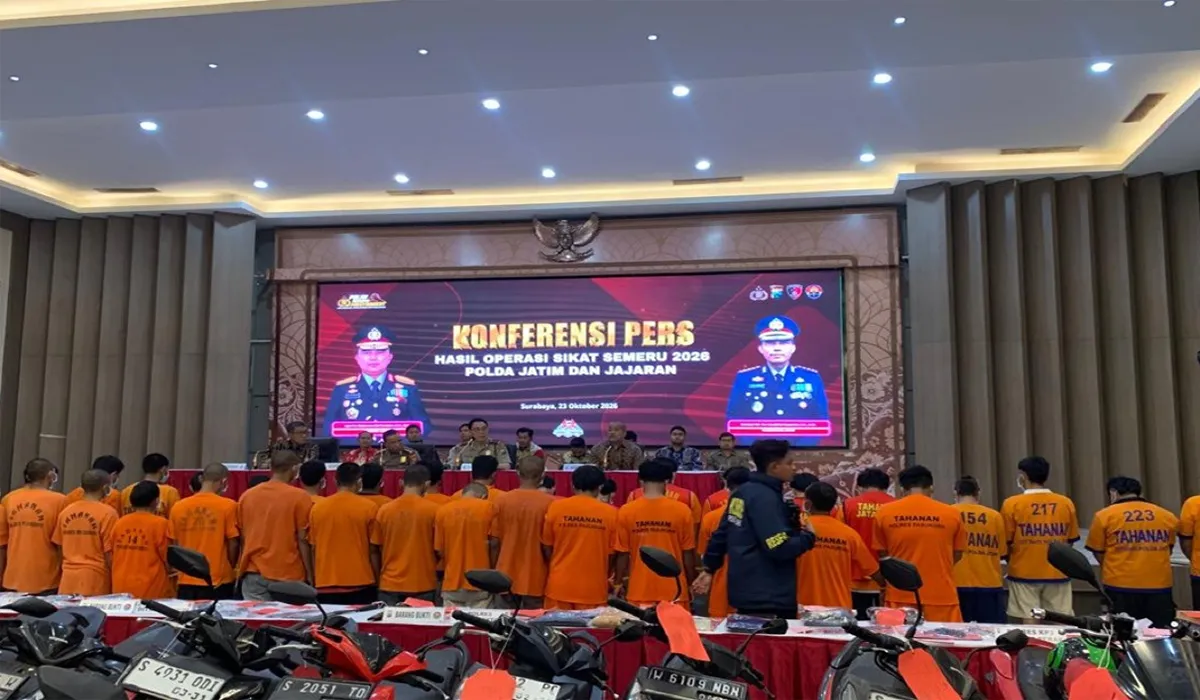 OPERASI BESAR-BESARAN! 1.212 Begal dan Maling Motor Ditangkap Polda Jatim Dalam 12 Hari