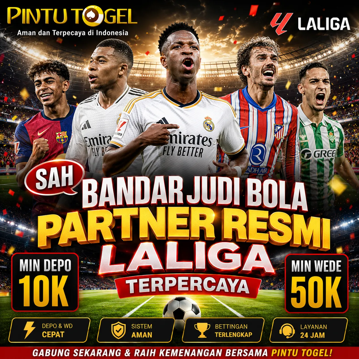 PINTUTOGEL | Sah Bandar Judi Bola Partner Resmi Laliga Terpercaya 