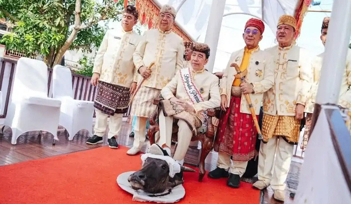 Viral Jokowi Injak Kepala Kerbau di Lampung, PDIP: Bagian dari Adat atau Ekspresi Kesombongan?