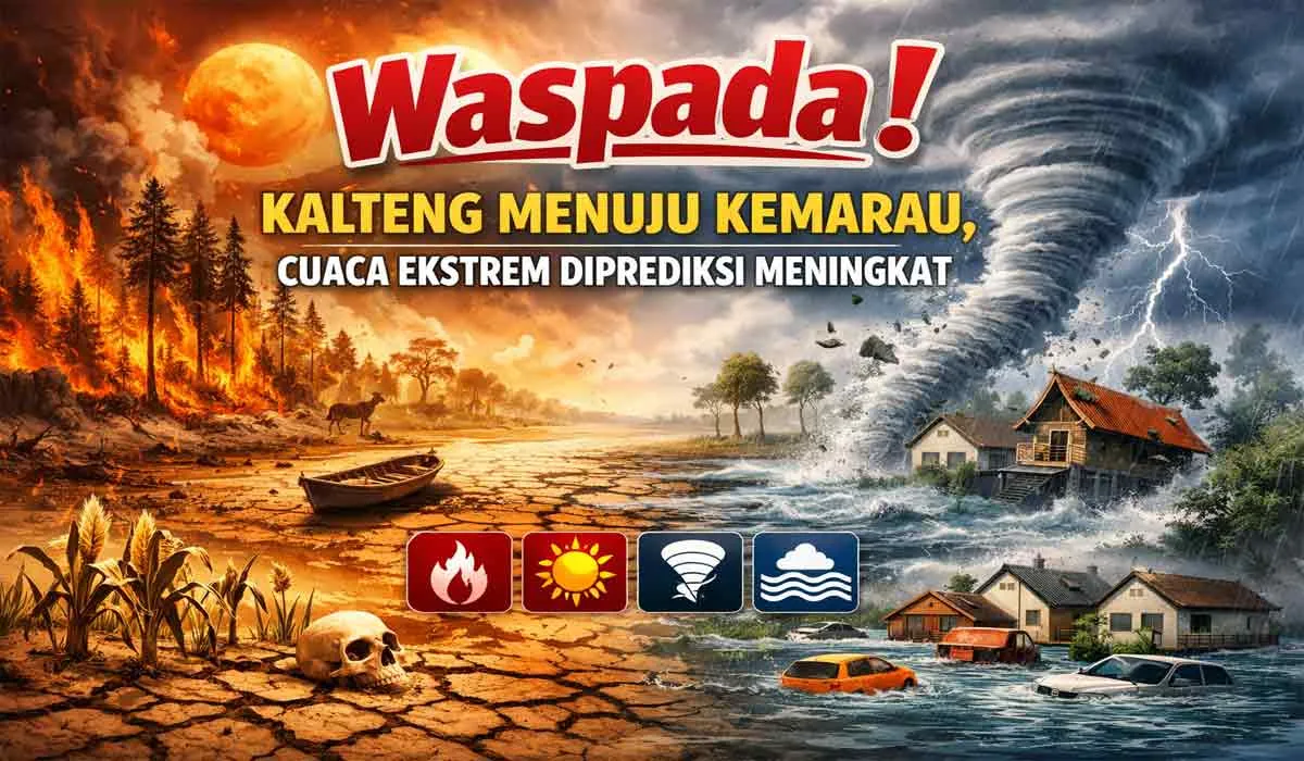 Waspada! Kalteng Menuju Kemarau, Cuaca Ekstrem Diprediksi Meningkat